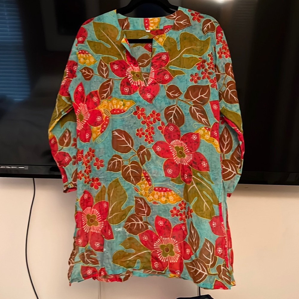 Beautiful linen cover-up